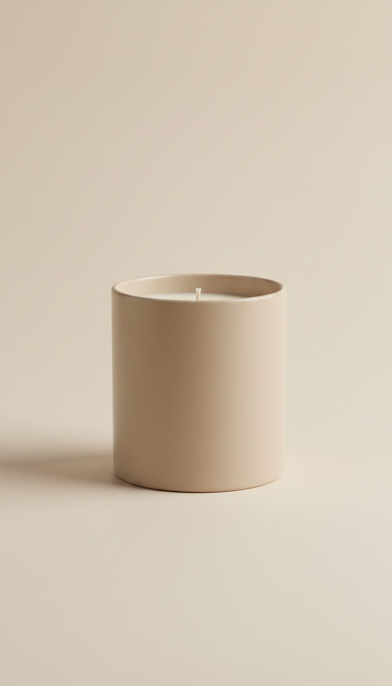 Alabaster Beige Travel Tin Candle