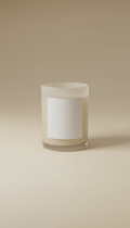 Ivory Sand Glass Candle
